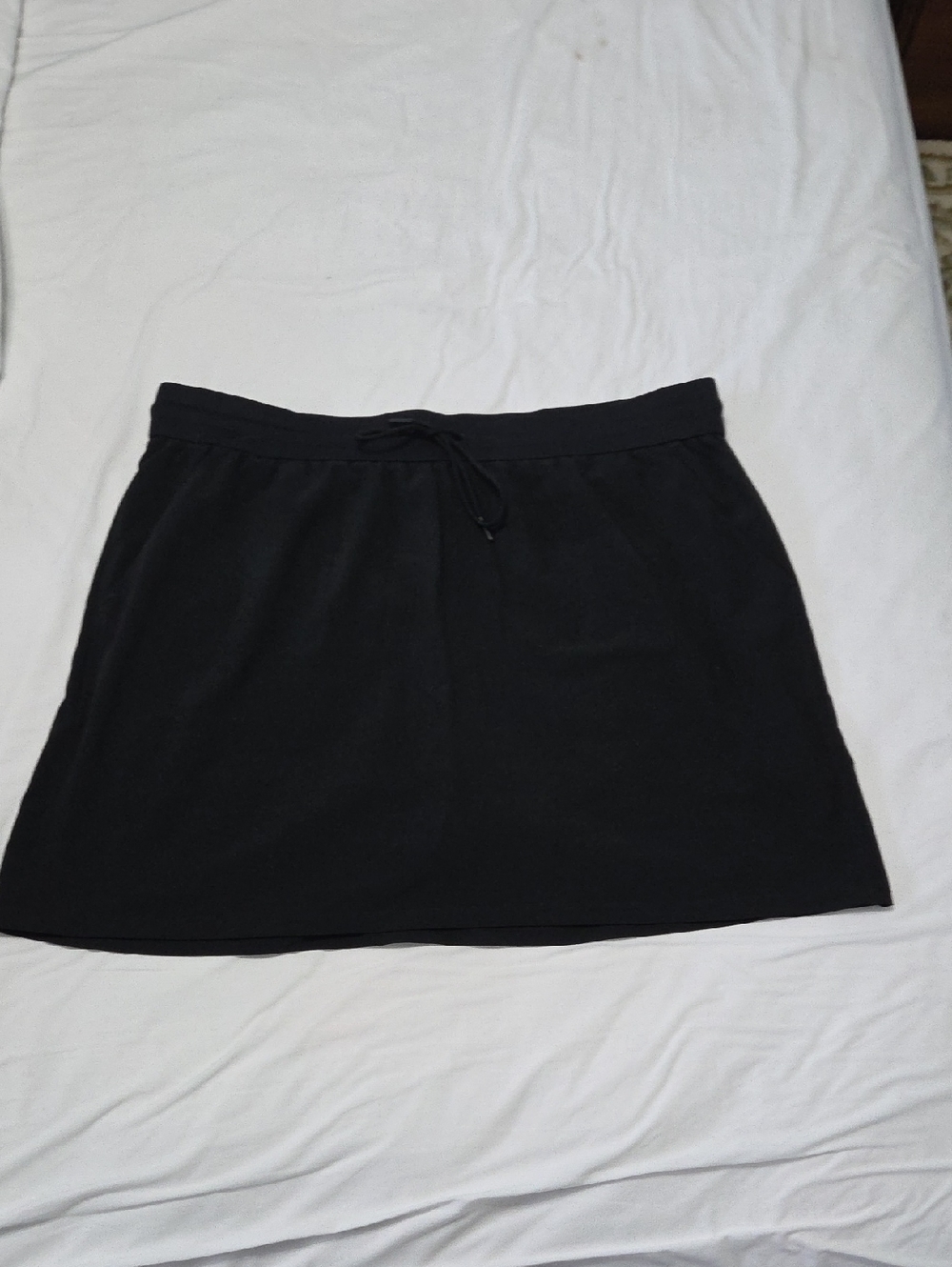 Black Drawstring Skort